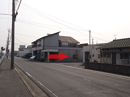 浦安車輌基地 進入路