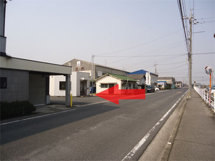 浦安車輌基地 進入路